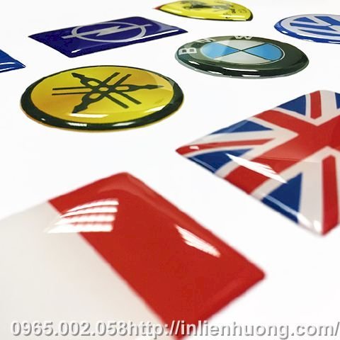 Chuyên in Decal nổi, Logo nổi 3D siêu đẹp, giá rẻ - In Liên Hương