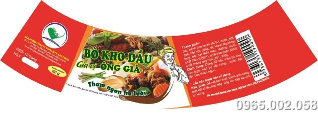 In tem nhãn decal gia vị