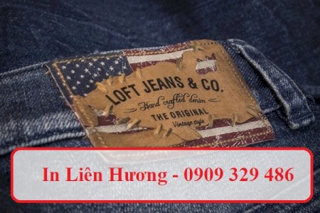 In nhãn mác da quần Jean giá rẻ