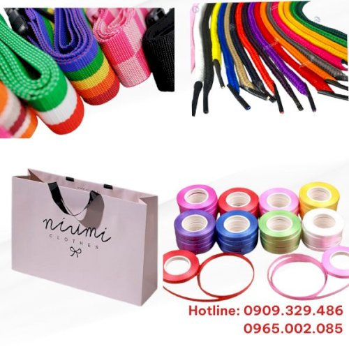 Phân phối các loại ruy băng, dây đai, dây túi giấy giá tốt